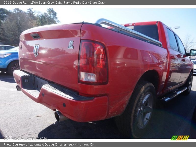 Flame Red / Dark Slate Gray 2012 Dodge Ram 1500 Sport Crew Cab