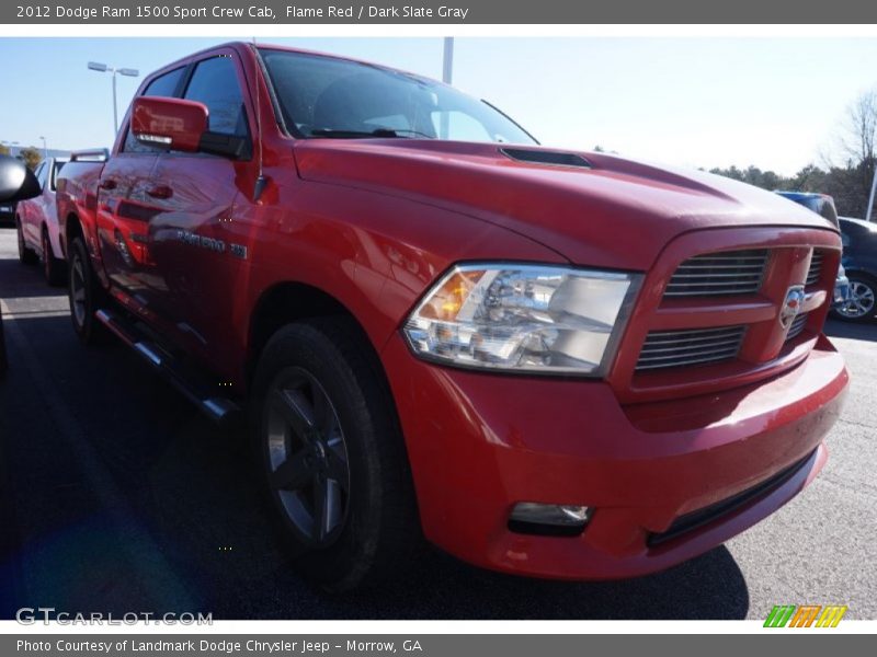 Flame Red / Dark Slate Gray 2012 Dodge Ram 1500 Sport Crew Cab