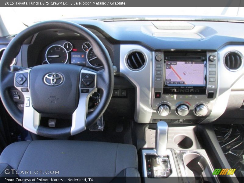 Blue Ribbon Metallic / Graphite 2015 Toyota Tundra SR5 CrewMax