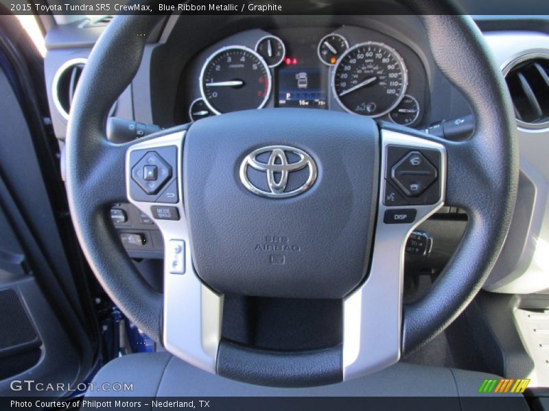 Blue Ribbon Metallic / Graphite 2015 Toyota Tundra SR5 CrewMax