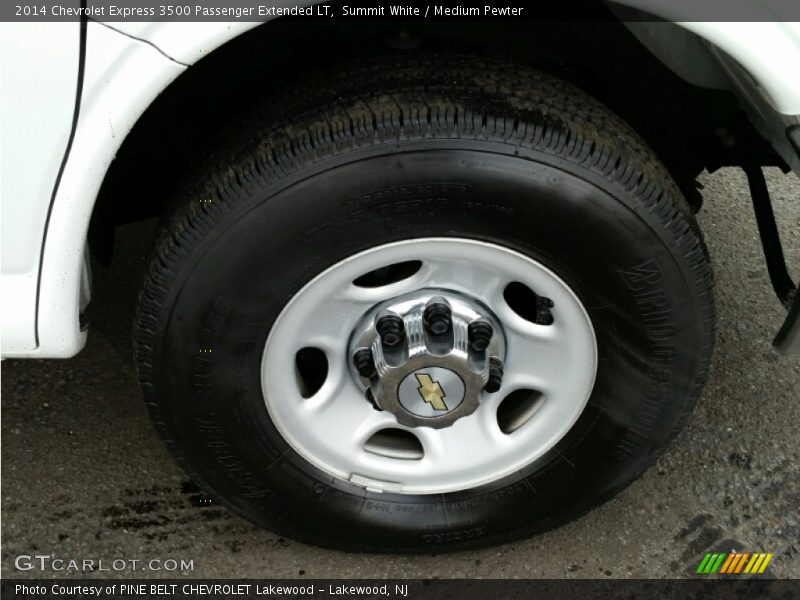 Summit White / Medium Pewter 2014 Chevrolet Express 3500 Passenger Extended LT