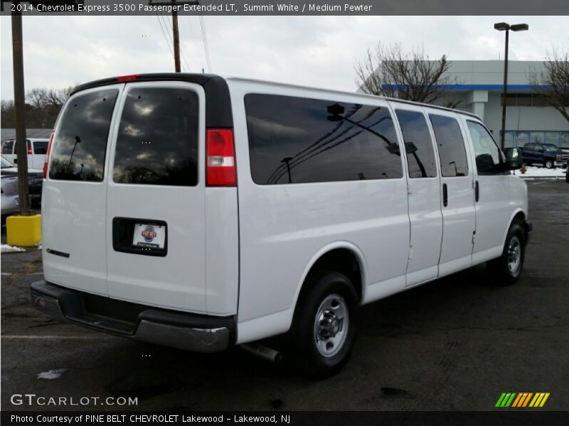 Summit White / Medium Pewter 2014 Chevrolet Express 3500 Passenger Extended LT