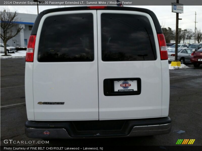 Summit White / Medium Pewter 2014 Chevrolet Express 3500 Passenger Extended LT