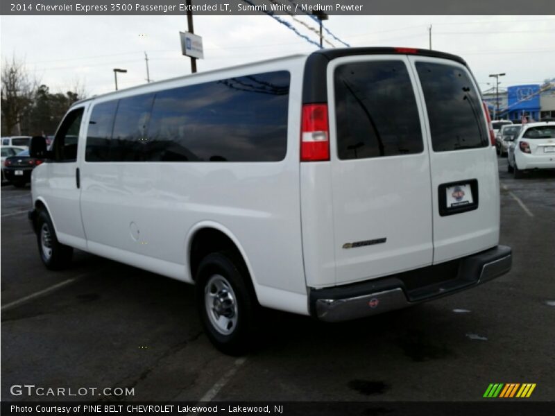 Summit White / Medium Pewter 2014 Chevrolet Express 3500 Passenger Extended LT