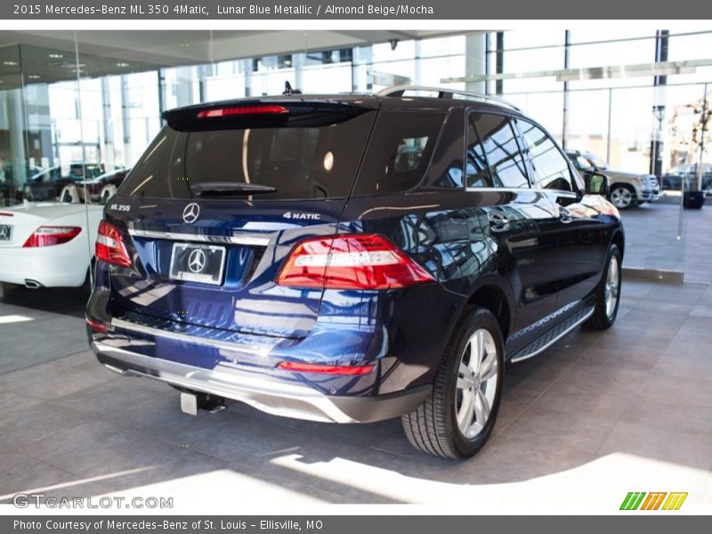Lunar Blue Metallic / Almond Beige/Mocha 2015 Mercedes-Benz ML 350 4Matic