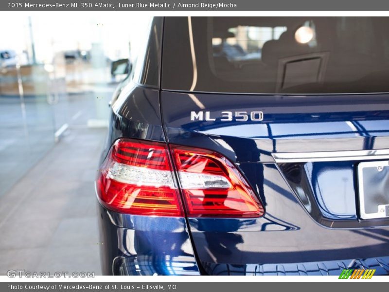 Lunar Blue Metallic / Almond Beige/Mocha 2015 Mercedes-Benz ML 350 4Matic
