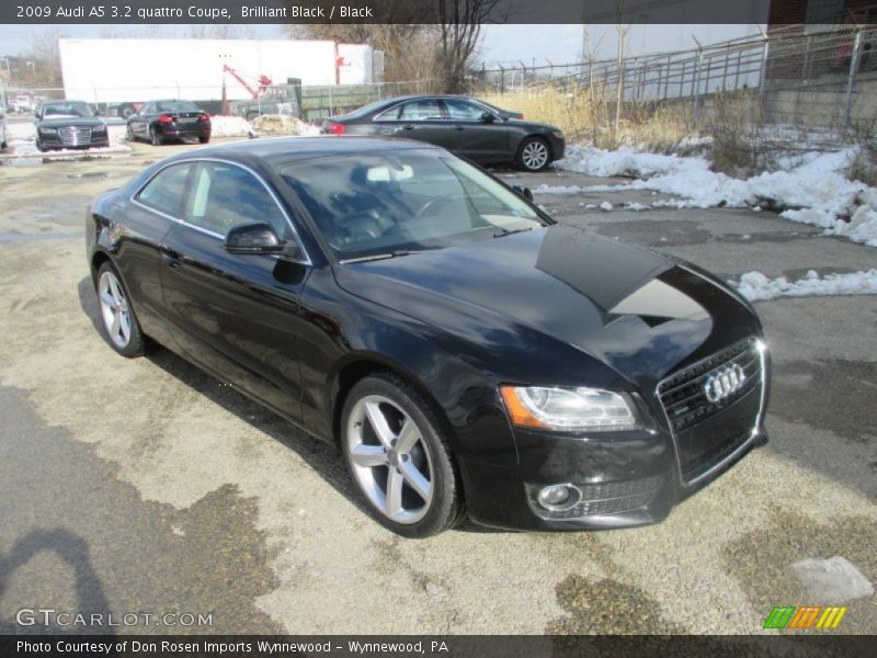 Brilliant Black / Black 2009 Audi A5 3.2 quattro Coupe