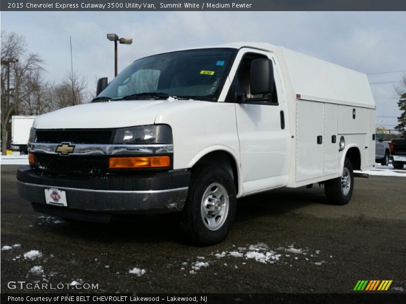 Summit White / Medium Pewter 2015 Chevrolet Express Cutaway 3500 Utility Van