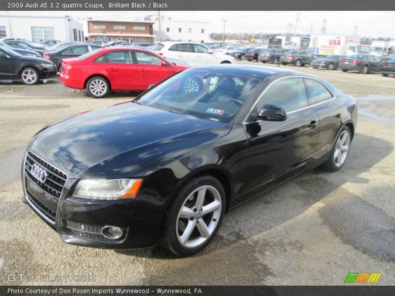 Brilliant Black / Black 2009 Audi A5 3.2 quattro Coupe