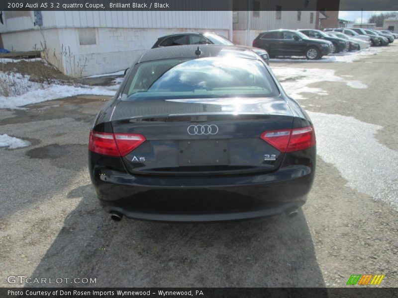 Brilliant Black / Black 2009 Audi A5 3.2 quattro Coupe