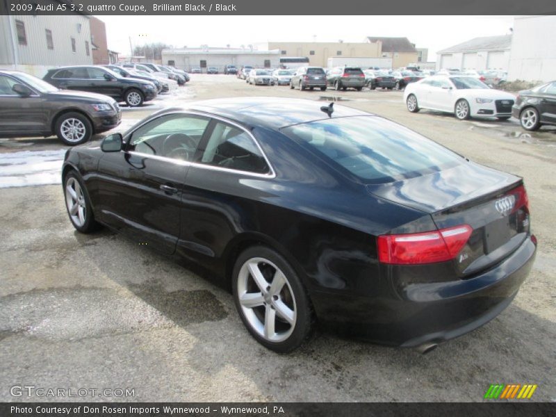 Brilliant Black / Black 2009 Audi A5 3.2 quattro Coupe