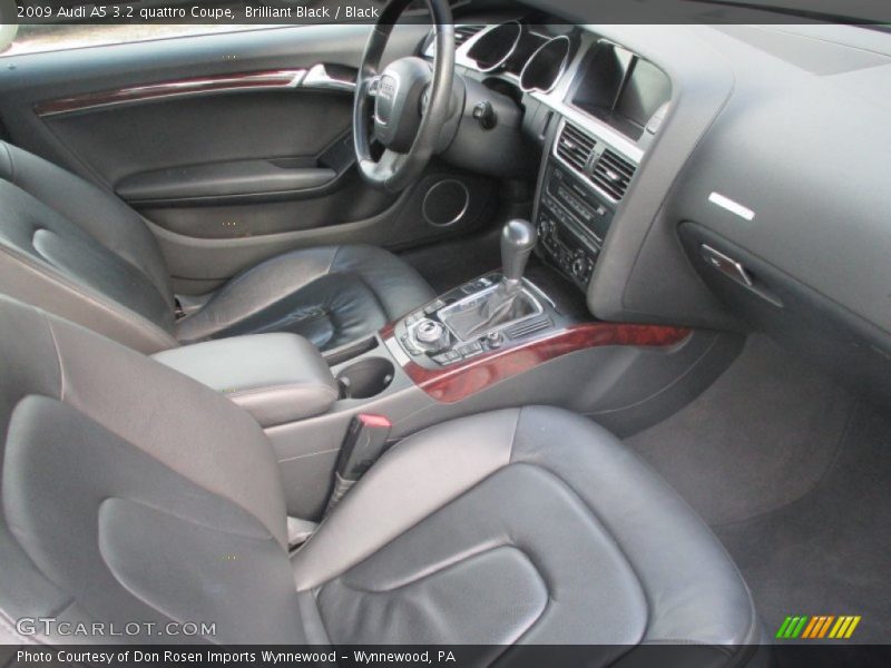Brilliant Black / Black 2009 Audi A5 3.2 quattro Coupe
