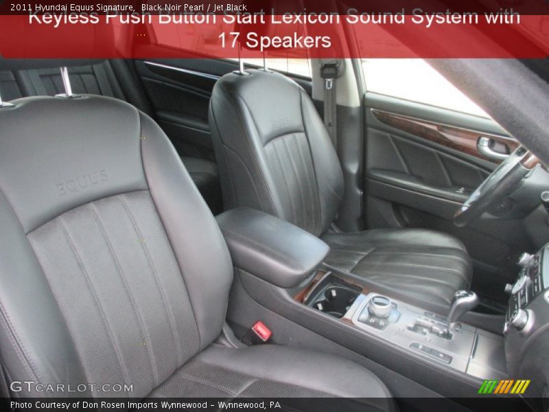 Black Noir Pearl / Jet Black 2011 Hyundai Equus Signature