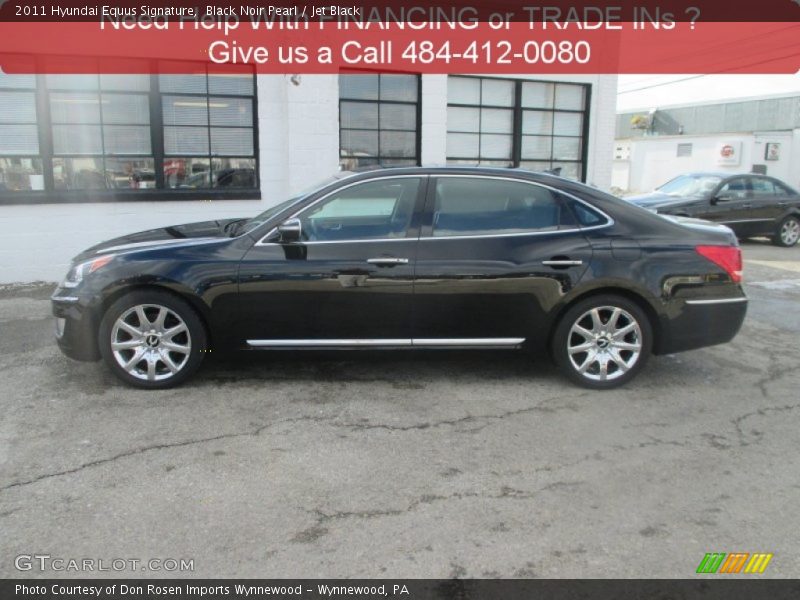 Black Noir Pearl / Jet Black 2011 Hyundai Equus Signature