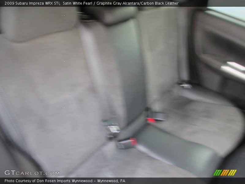 Satin White Pearl / Graphite Gray Alcantara/Carbon Black Leather 2009 Subaru Impreza WRX STi