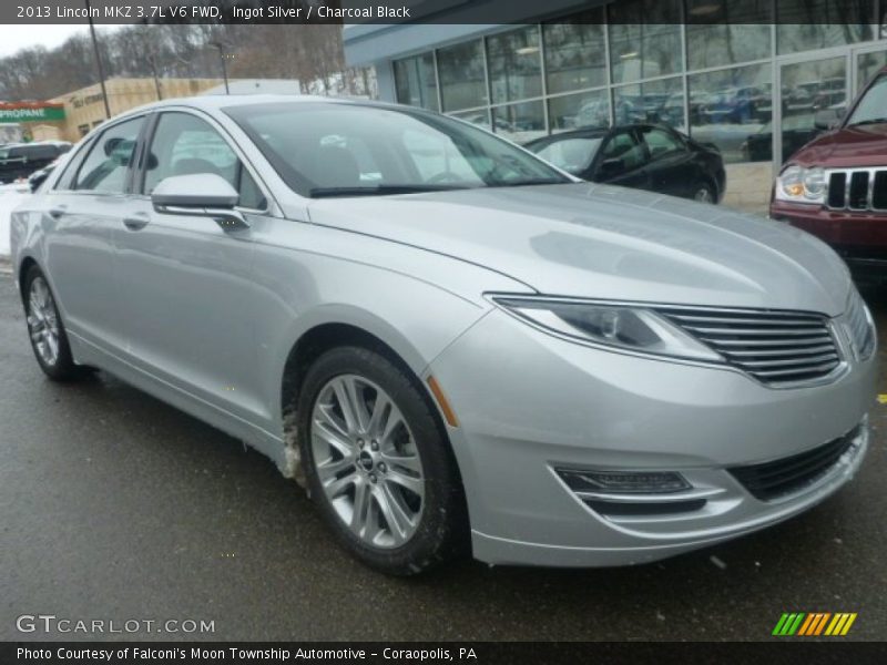 Ingot Silver / Charcoal Black 2013 Lincoln MKZ 3.7L V6 FWD