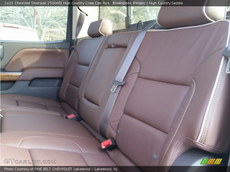 Rear Seat of 2015 Silverado 2500HD High Country Crew Cab 4x4