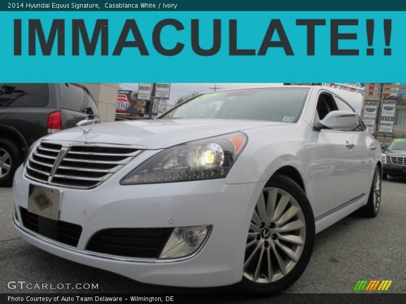 Casablanca White / Ivory 2014 Hyundai Equus Signature