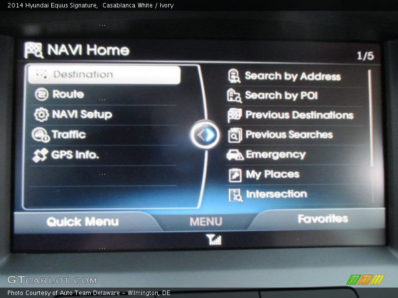 Casablanca White / Ivory 2014 Hyundai Equus Signature