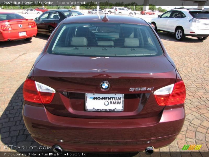 Barbera Red Metallic / Black 2007 BMW 3 Series 335xi Sedan
