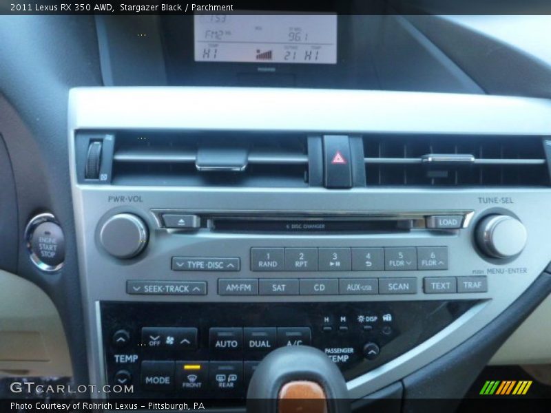 Stargazer Black / Parchment 2011 Lexus RX 350 AWD