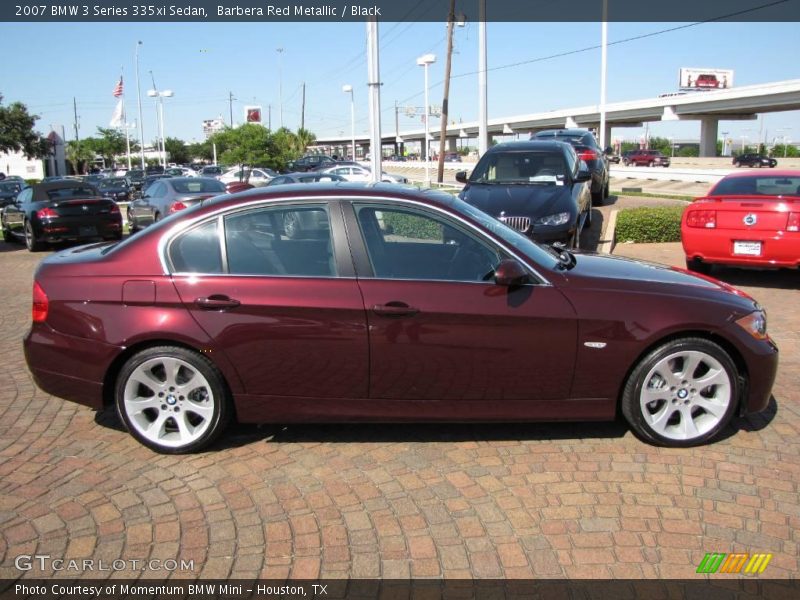 Barbera Red Metallic / Black 2007 BMW 3 Series 335xi Sedan