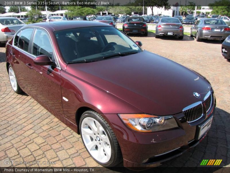 Barbera Red Metallic / Black 2007 BMW 3 Series 335xi Sedan