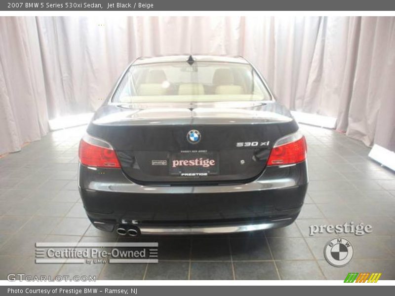 Jet Black / Beige 2007 BMW 5 Series 530xi Sedan