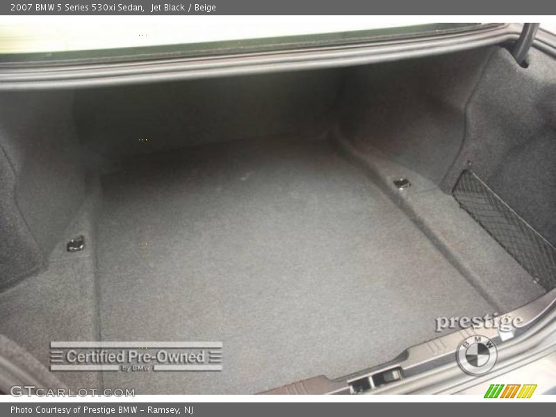 Jet Black / Beige 2007 BMW 5 Series 530xi Sedan