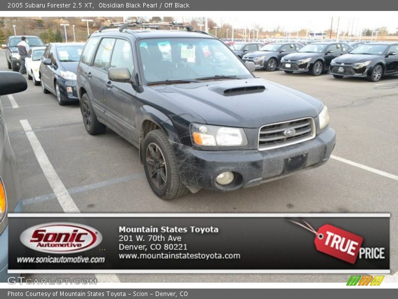 Obsidian Black Pearl / Off Black 2005 Subaru Forester 2.5 XT