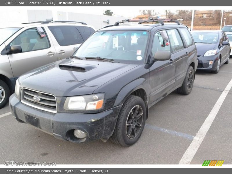 Obsidian Black Pearl / Off Black 2005 Subaru Forester 2.5 XT