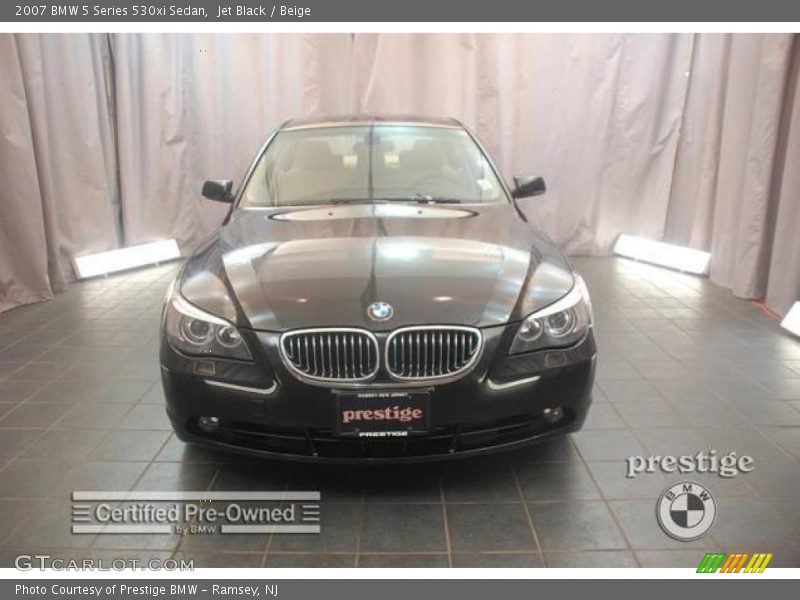 Jet Black / Beige 2007 BMW 5 Series 530xi Sedan