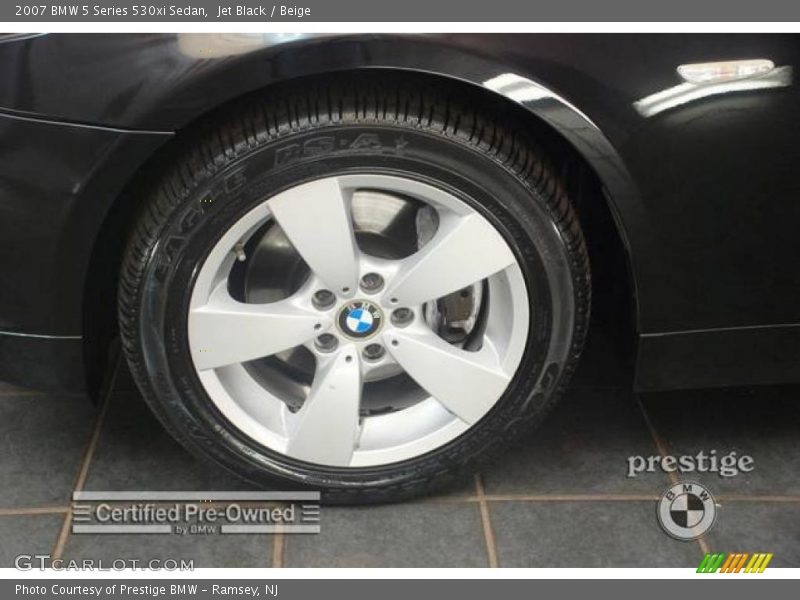 Jet Black / Beige 2007 BMW 5 Series 530xi Sedan