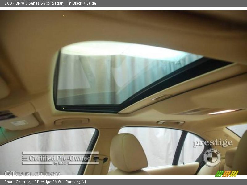 Jet Black / Beige 2007 BMW 5 Series 530xi Sedan