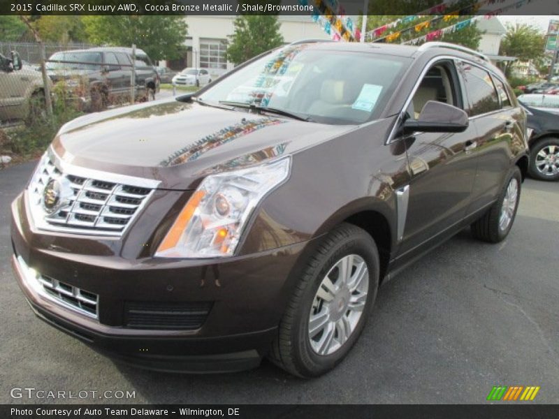 Cocoa Bronze Metallic / Shale/Brownstone 2015 Cadillac SRX Luxury AWD