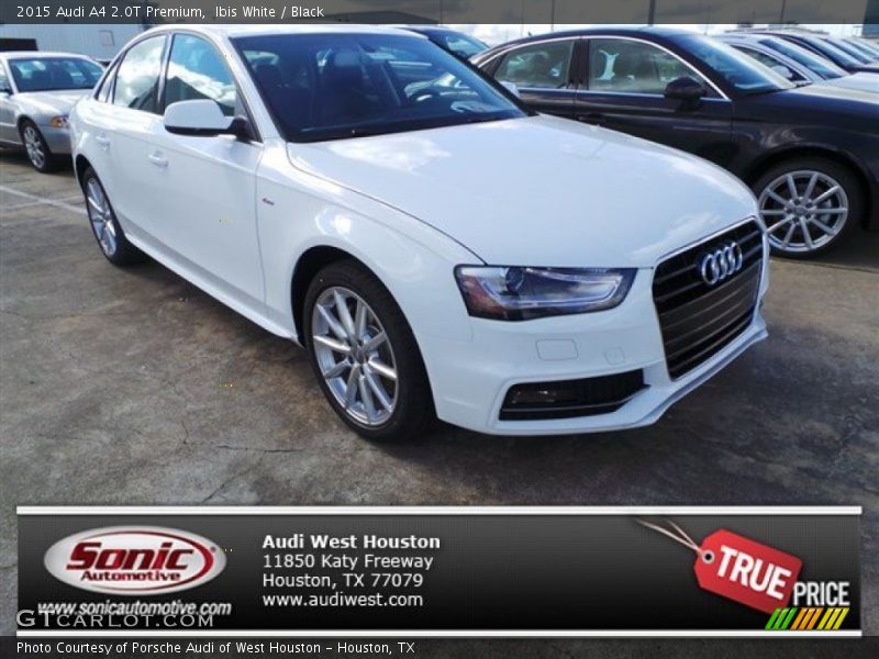 Ibis White / Black 2015 Audi A4 2.0T Premium