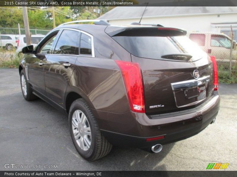 Cocoa Bronze Metallic / Shale/Brownstone 2015 Cadillac SRX Luxury AWD