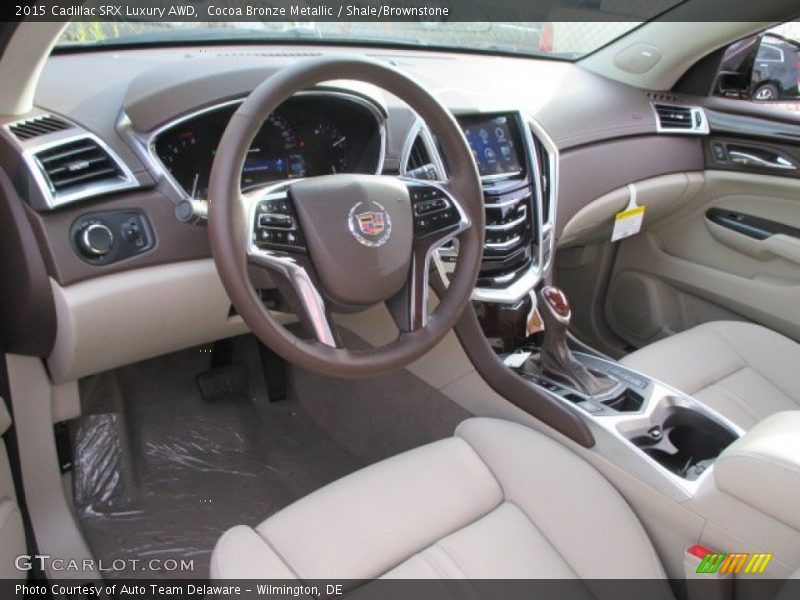Cocoa Bronze Metallic / Shale/Brownstone 2015 Cadillac SRX Luxury AWD