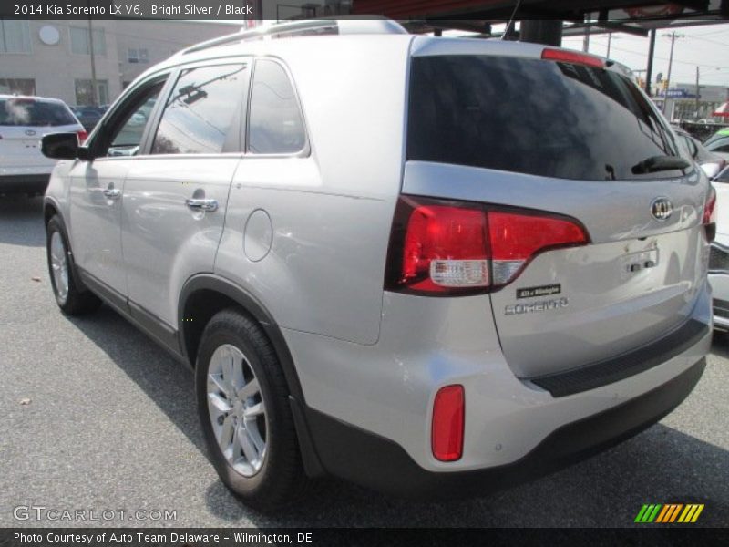 Bright Silver / Black 2014 Kia Sorento LX V6