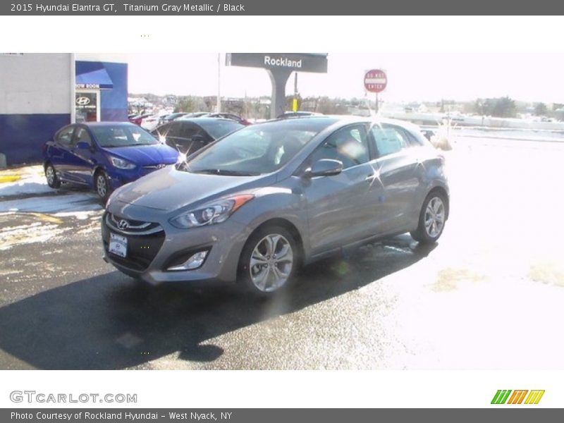 Titanium Gray Metallic / Black 2015 Hyundai Elantra GT