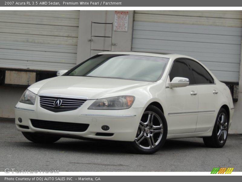 Premium White Pearl / Parchment 2007 Acura RL 3.5 AWD Sedan