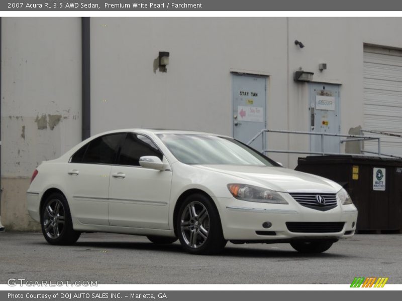 Premium White Pearl / Parchment 2007 Acura RL 3.5 AWD Sedan
