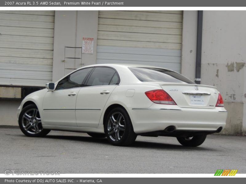 Premium White Pearl / Parchment 2007 Acura RL 3.5 AWD Sedan