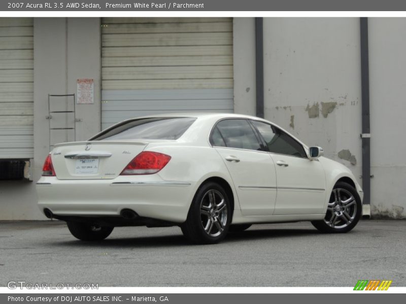 Premium White Pearl / Parchment 2007 Acura RL 3.5 AWD Sedan
