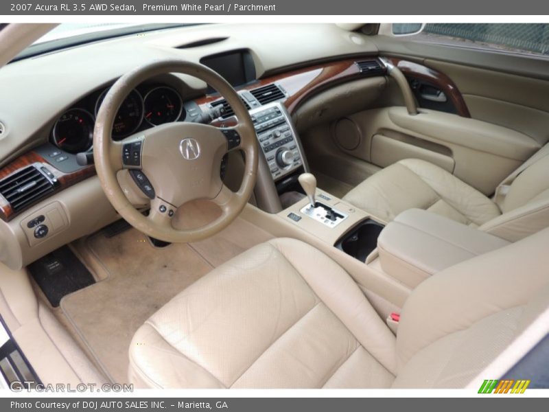 Parchment Interior - 2007 RL 3.5 AWD Sedan 