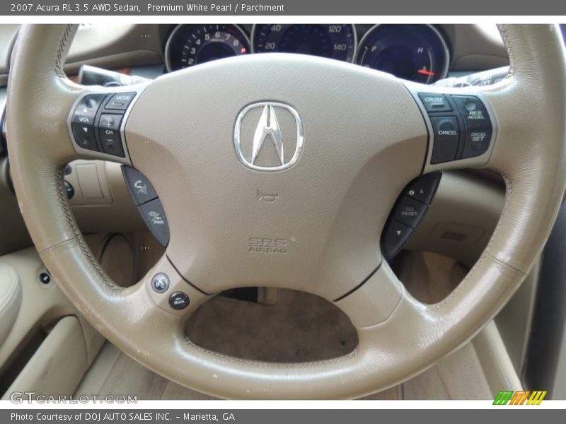 Premium White Pearl / Parchment 2007 Acura RL 3.5 AWD Sedan