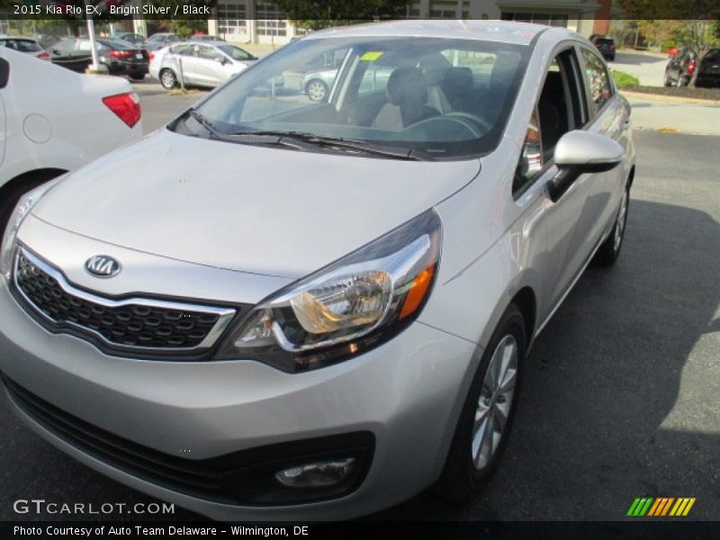 Bright Silver / Black 2015 Kia Rio EX