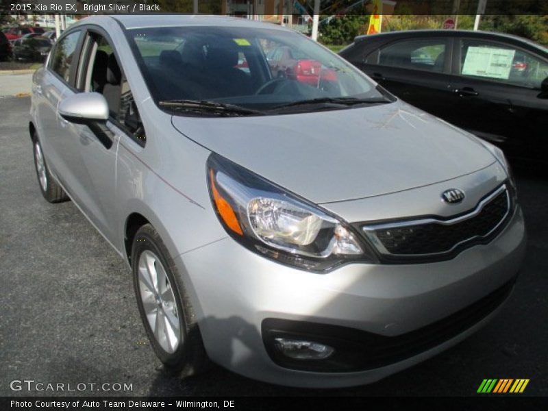 Bright Silver / Black 2015 Kia Rio EX