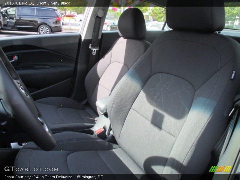 Bright Silver / Black 2015 Kia Rio EX