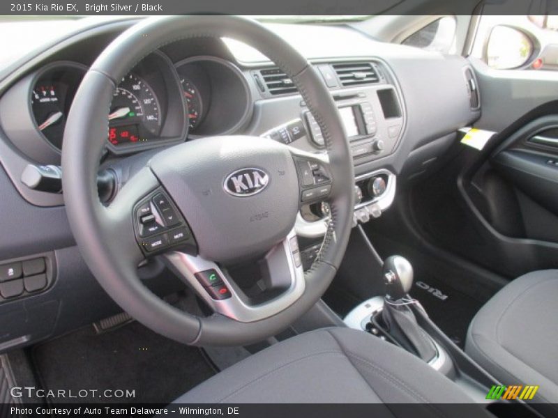 Bright Silver / Black 2015 Kia Rio EX